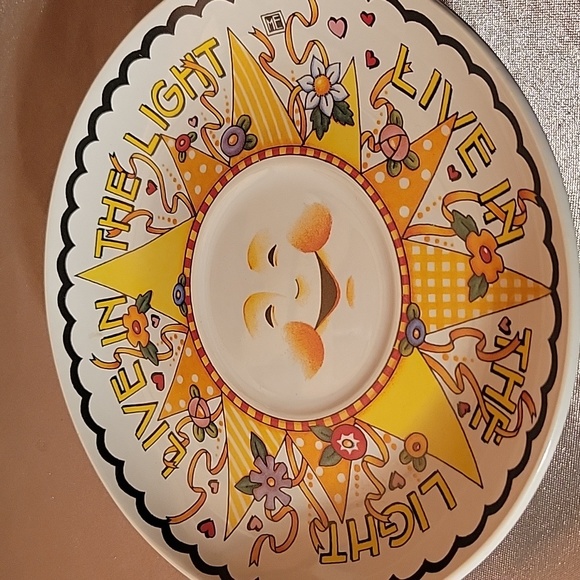 Mary Engelbreit "Live In The Light" Coffee Cup Saucer Only - Picture 6 of 6